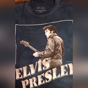 Elvis Presley Graphic Tee - Navy